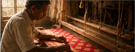Indian textile craftsmanship at Virasat Fabrics